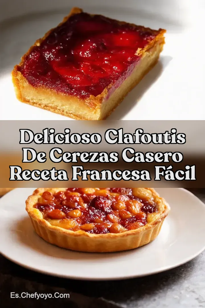 Delicioso Clafoutis de Cerezas Casero Receta Francesa F&aacute;cil