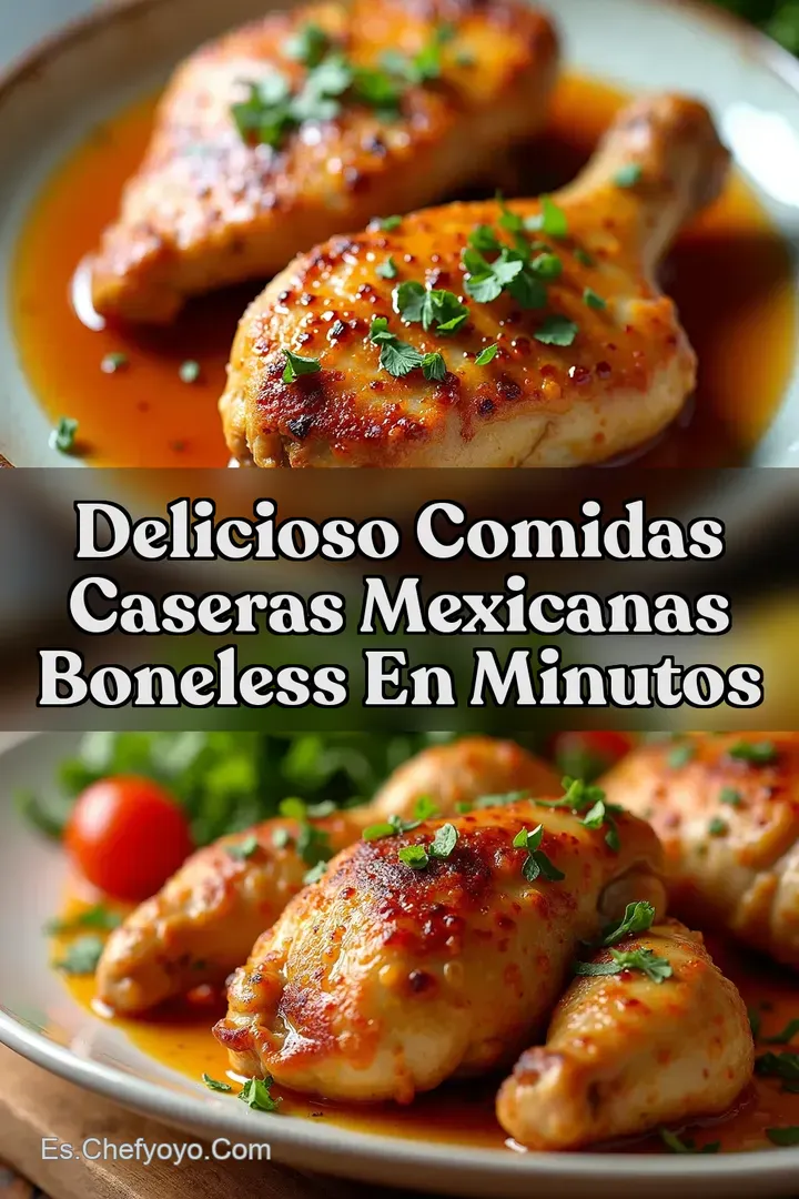 Delicioso Comidas Caseras Mexicanas Boneless en Minutos