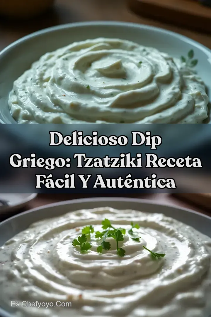 Delicioso Dip Griego: Tzatziki Receta F&aacute;cil y Aut&eacute;ntica