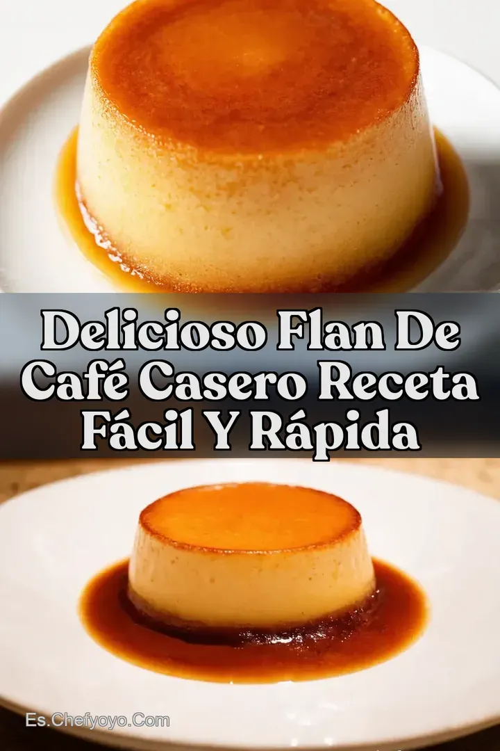 Delicioso Flan de Caf&eacute; Casero Receta F&aacute;cil y R&aacute;pida