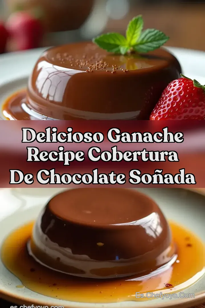Delicioso Ganache Recipe Cobertura de Chocolate So&ntilde;ada