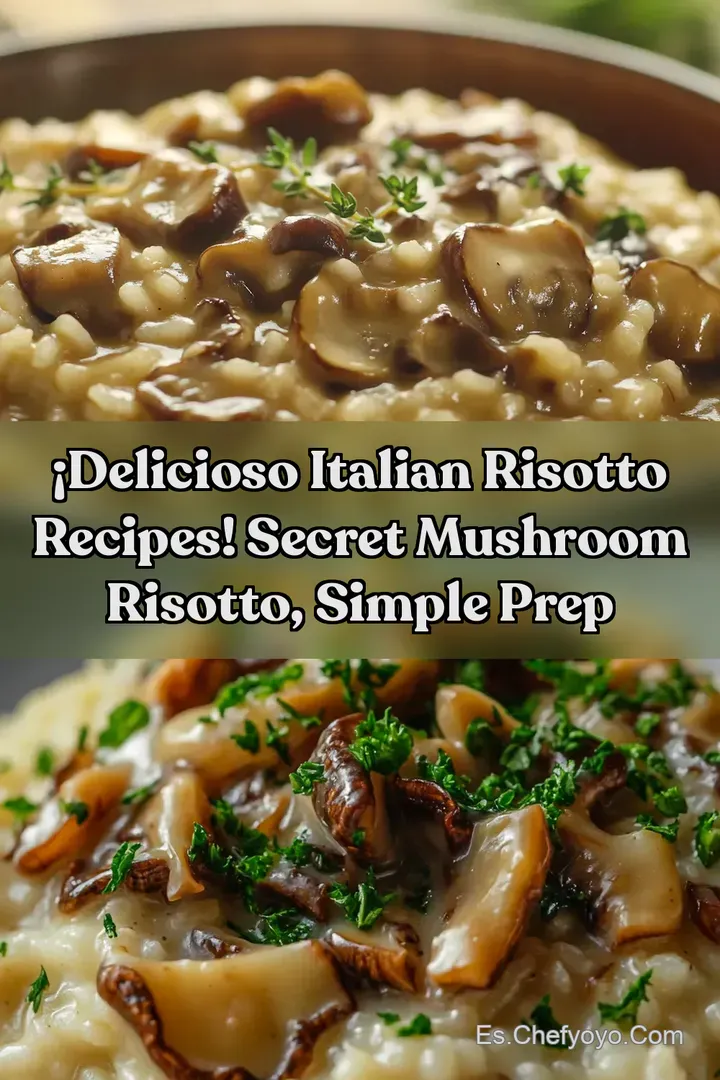 &iexcl;Delicioso Italian Risotto Recipes! Secret Mushroom Risotto Simple Prep