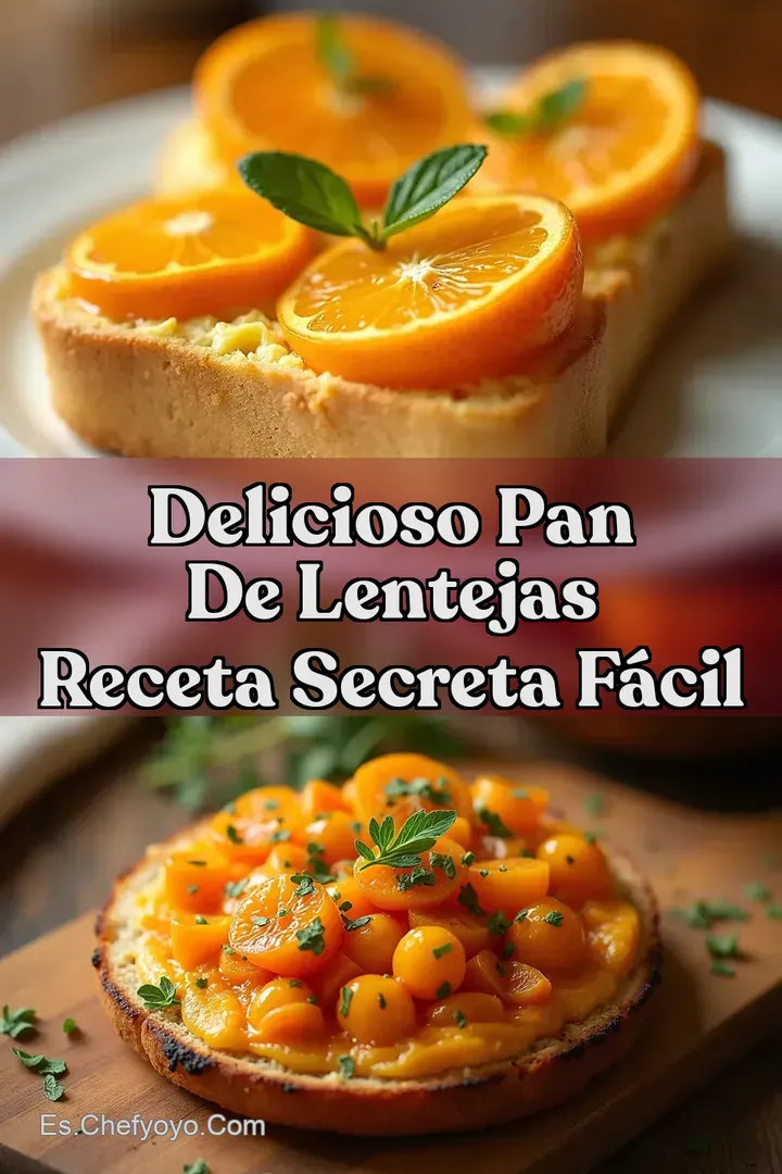 Delicioso Pan de Lentejas Receta Secreta F&aacute;cil