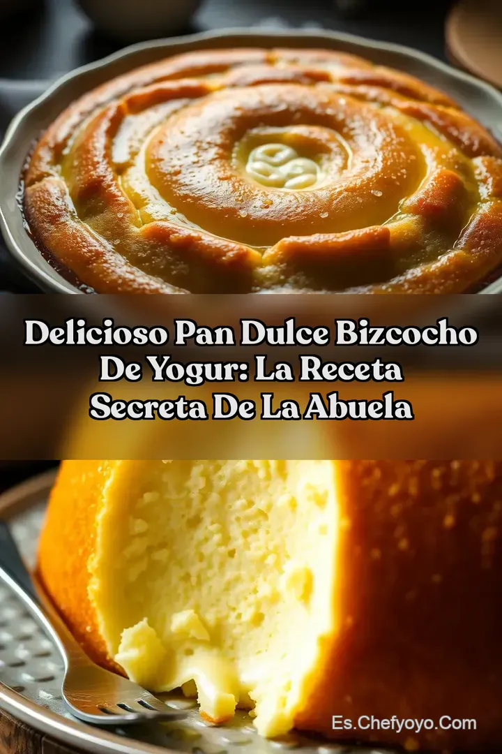 Delicioso Pan Dulce Bizcocho de Yogur: La Receta Secreta de la Abuela
