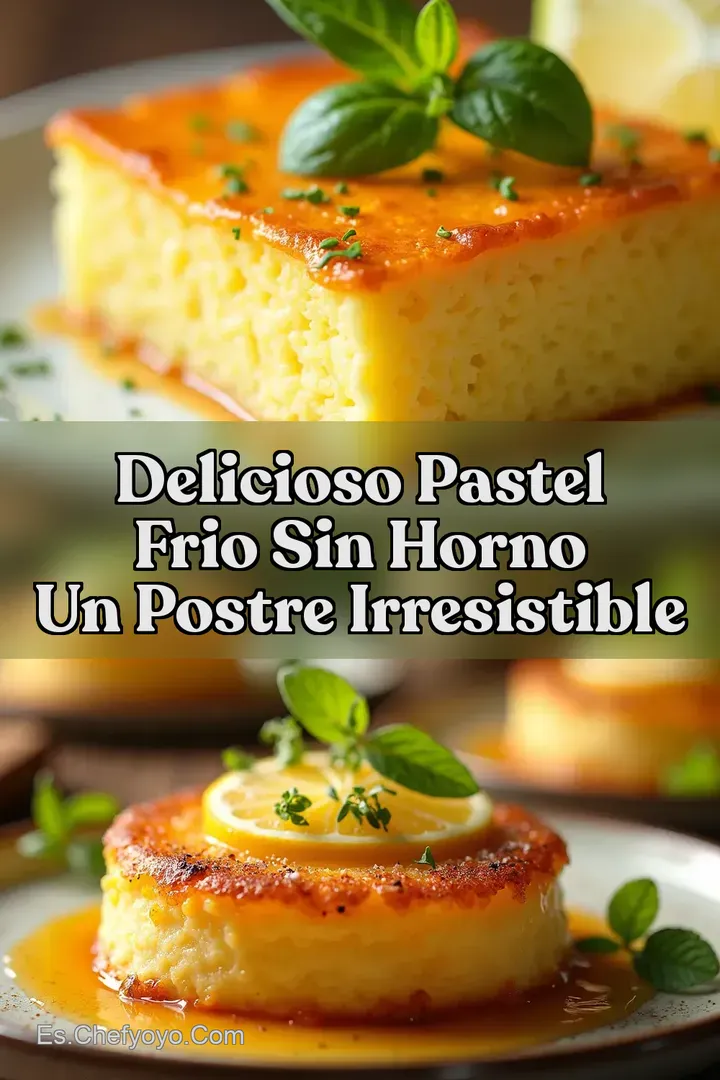 Delicioso Pastel Frio Sin Horno Un Postre Irresistible