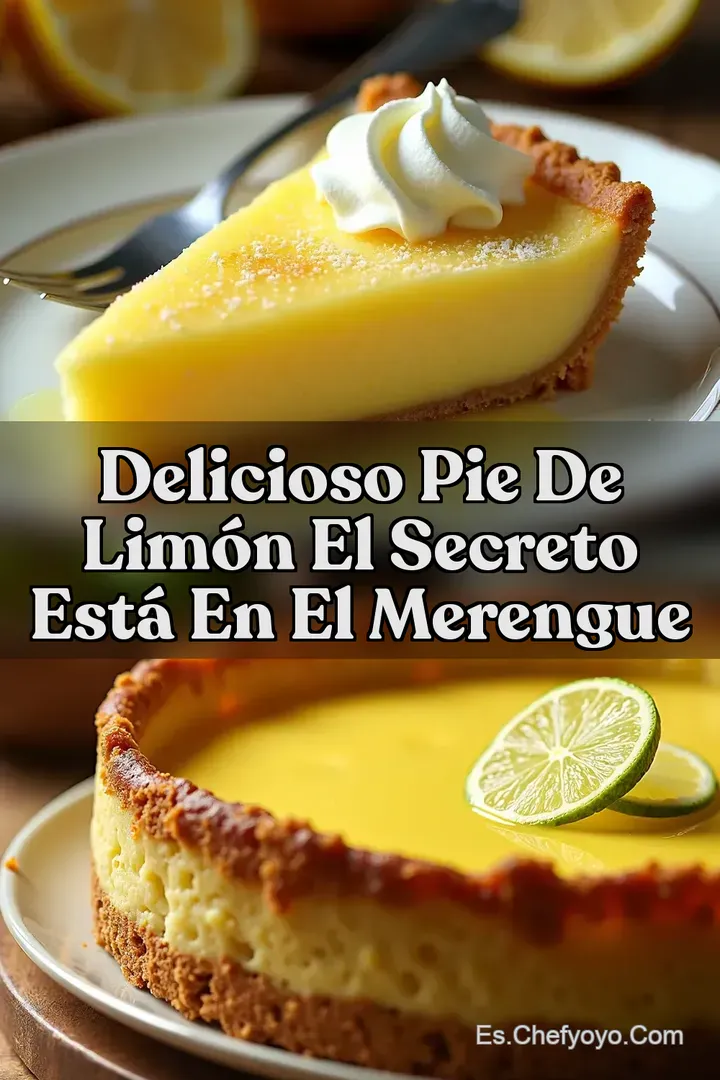 Delicioso Pie de Lim&oacute;n El Secreto Est&aacute; en el Merengue
