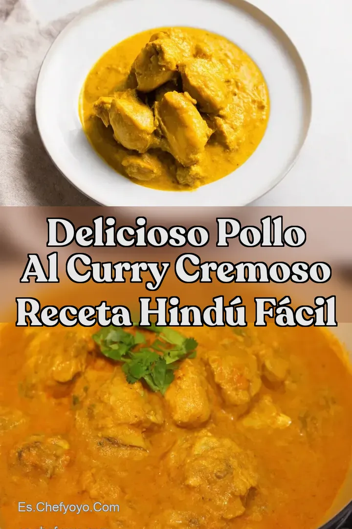 Delicioso Pollo al Curry Cremoso Receta Hind&uacute; F&aacute;cil