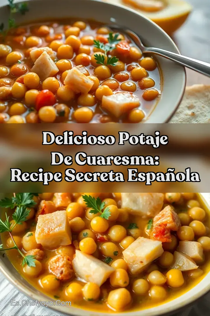 Delicioso Potaje de Cuaresma: Recipe Secreta Espa&ntilde;ola