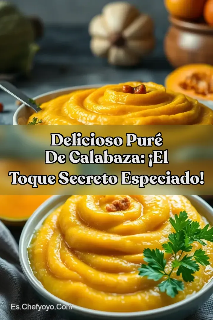 Delicioso Pur&eacute; de Calabaza: &iexcl;El Toque Secreto Especiado!