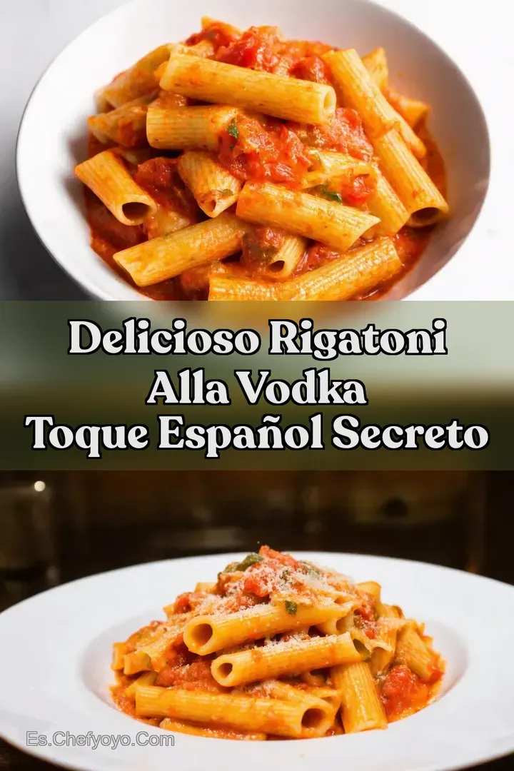 Delicioso Rigatoni alla Vodka Toque Espa&ntilde;ol Secreto