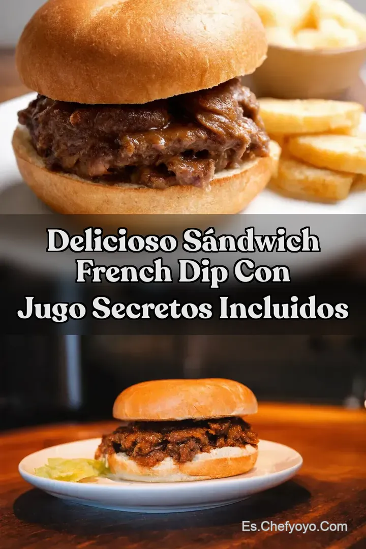 Delicioso S&aacute;ndwich French Dip Con Jugo Secretos Incluidos
