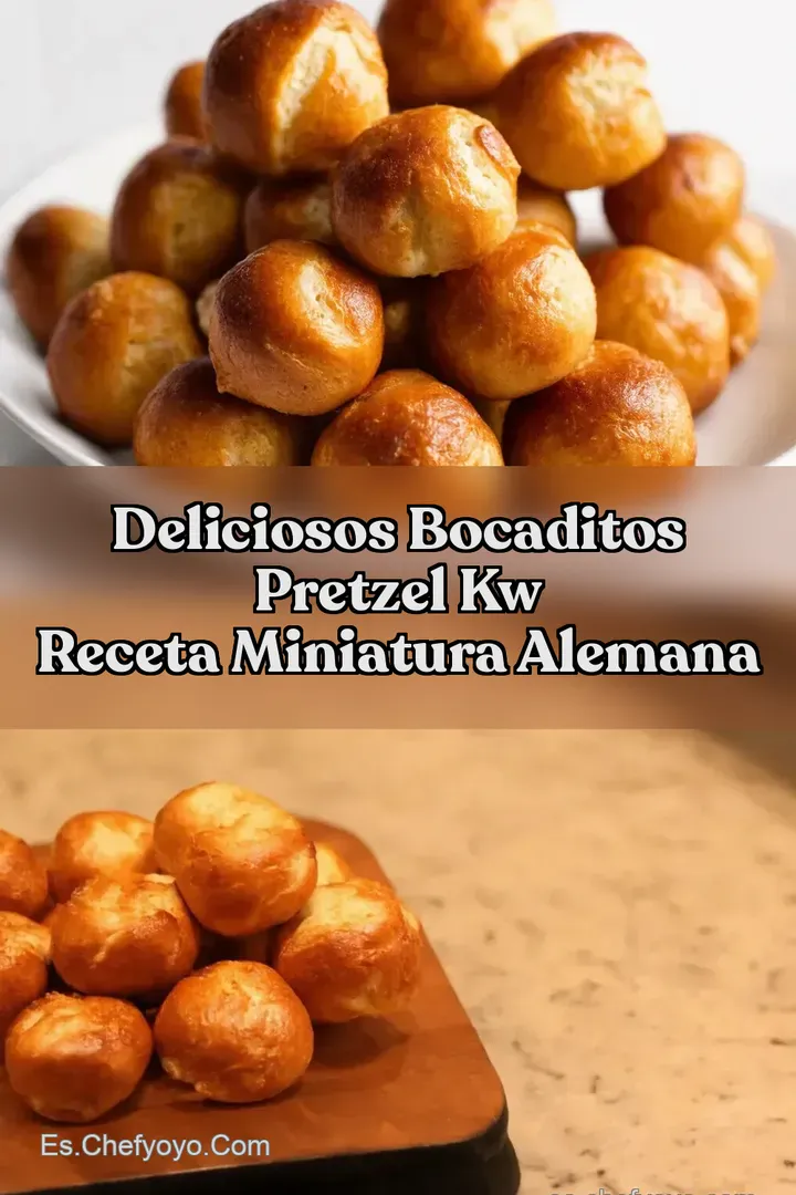 Deliciosos Bocaditos Pretzel kw Receta Miniatura Alemana