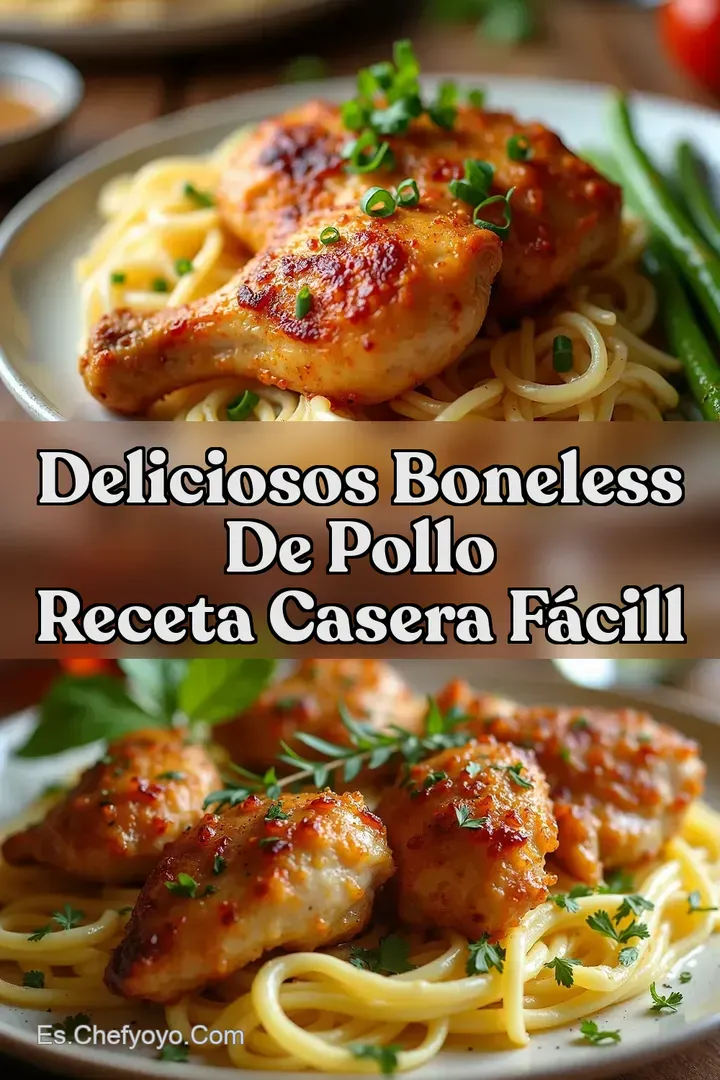 Deliciosos Boneless de Pollo Receta Casera F&aacute;cill