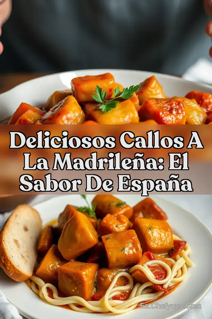 Deliciosos Callos a la Madrile&ntilde;a: El Sabor de Espa&ntilde;a