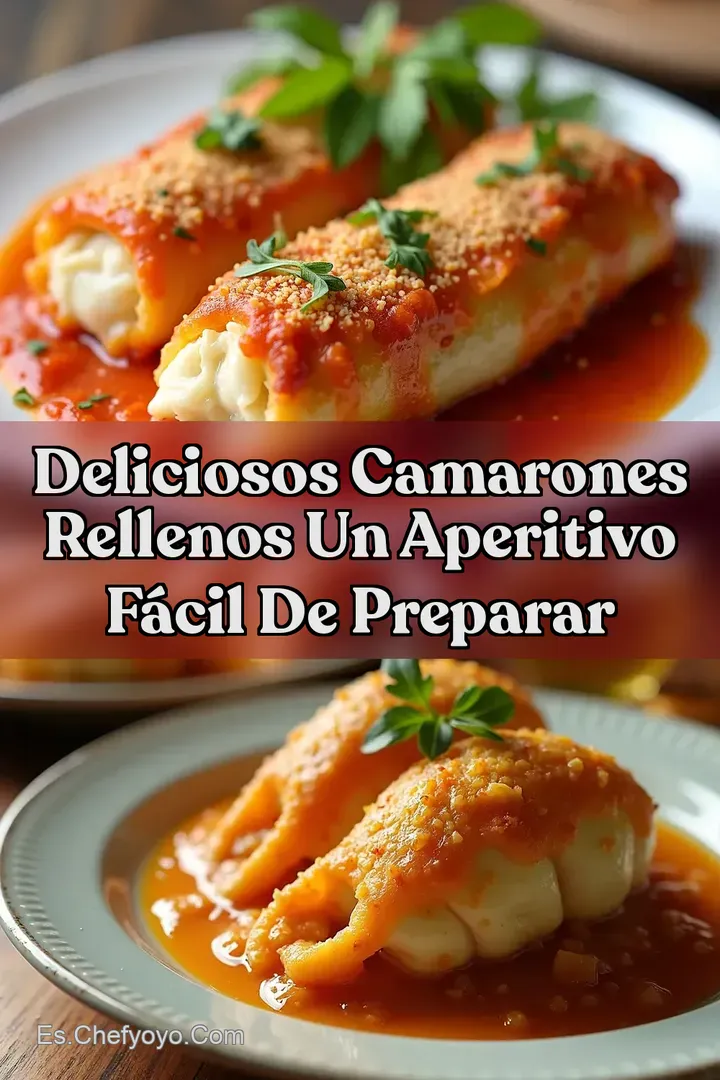 Deliciosos Camarones Rellenos Un Aperitivo F&aacute;cil de Preparar