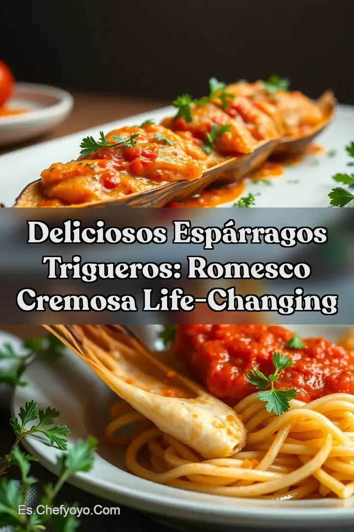 Deliciosos Esp&aacute;rragos Trigueros: Romesco Cremosa Life-Changing