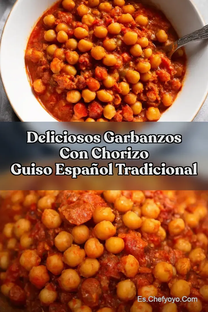 Deliciosos Garbanzos con Chorizo Guiso Espa&ntilde;ol Tradicional