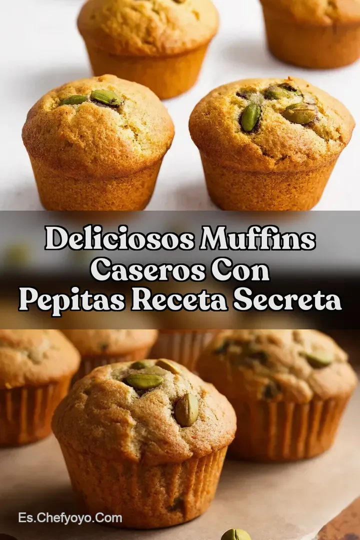 Deliciosos Muffins Caseros con Pepitas Receta Secreta