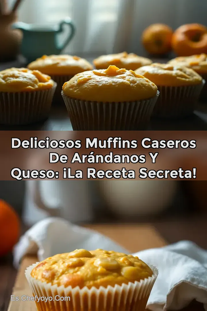 Deliciosos Muffins Caseros de Ar&aacute;ndanos y Queso: &iexcl;La Receta Secreta!