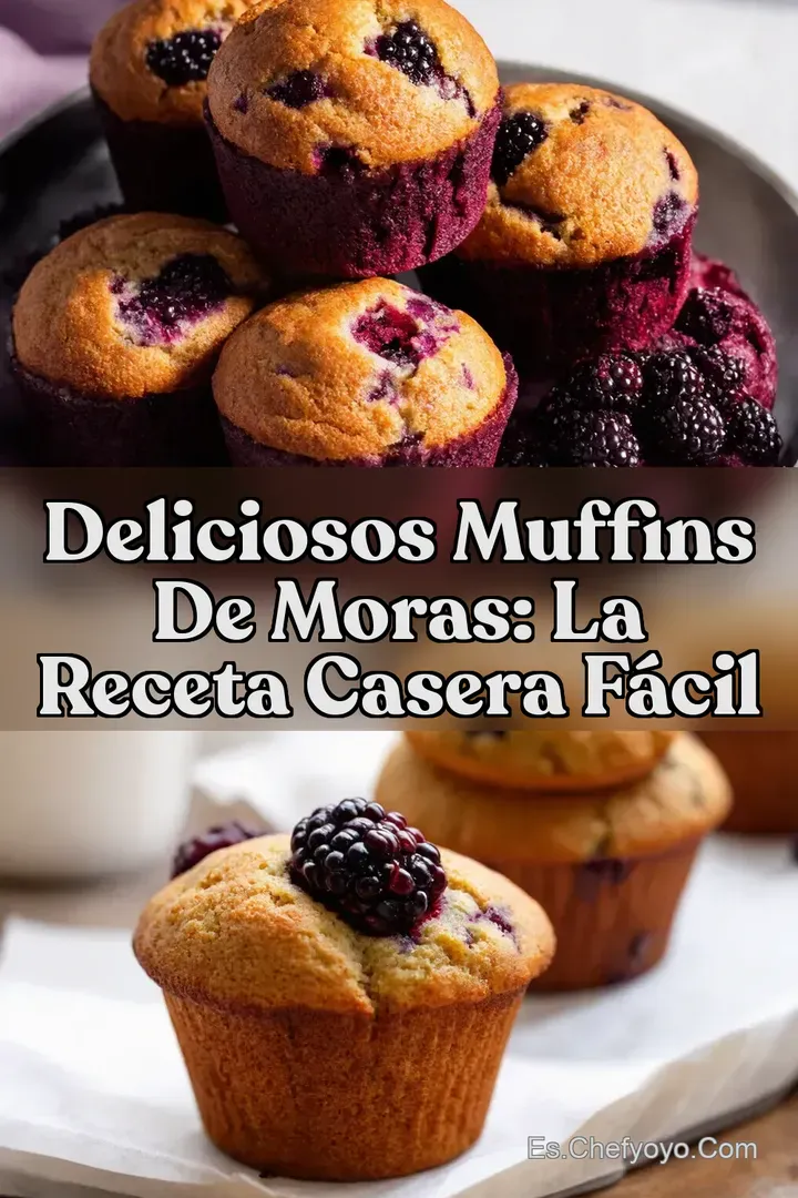 Deliciosos Muffins de Moras: La Receta Casera F&aacute;cil