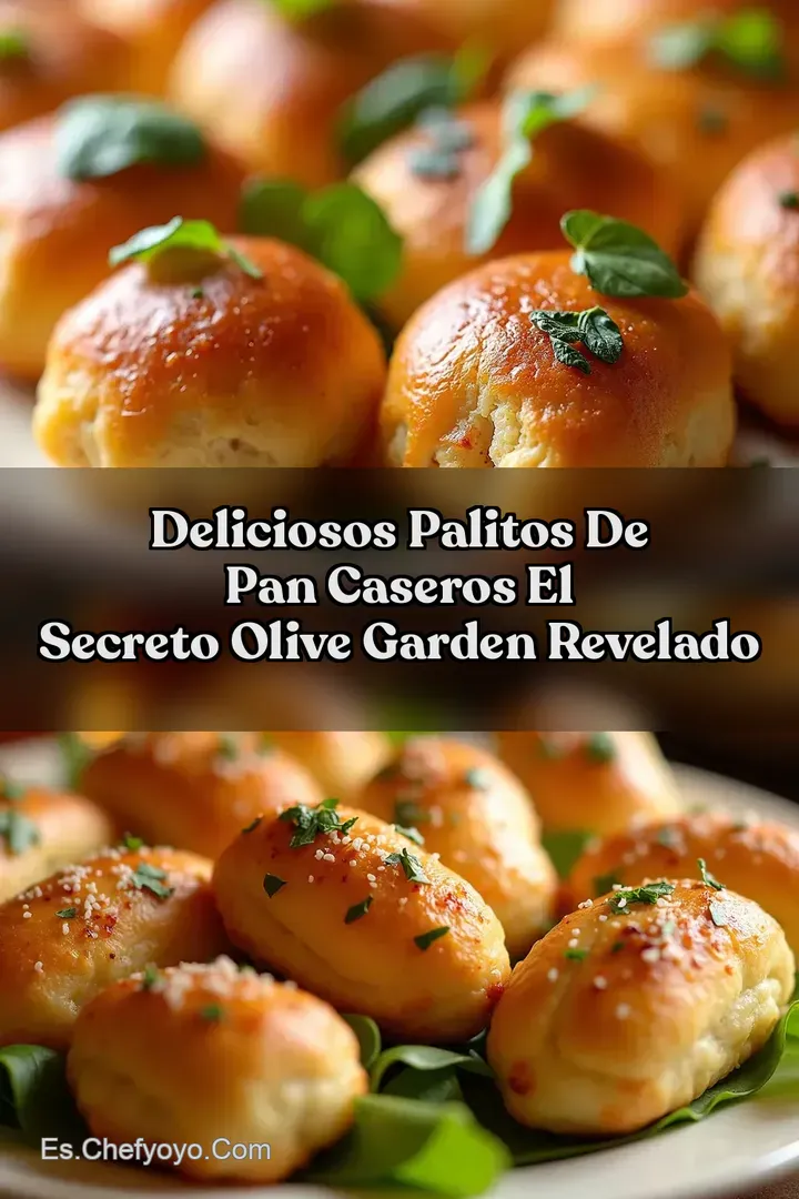 Deliciosos Palitos de Pan Caseros El Secreto Olive Garden Revelado