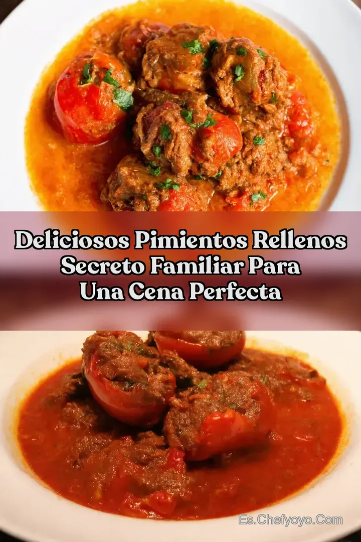 Deliciosos Pimientos Rellenos Secreto Familiar para una Cena Perfecta
