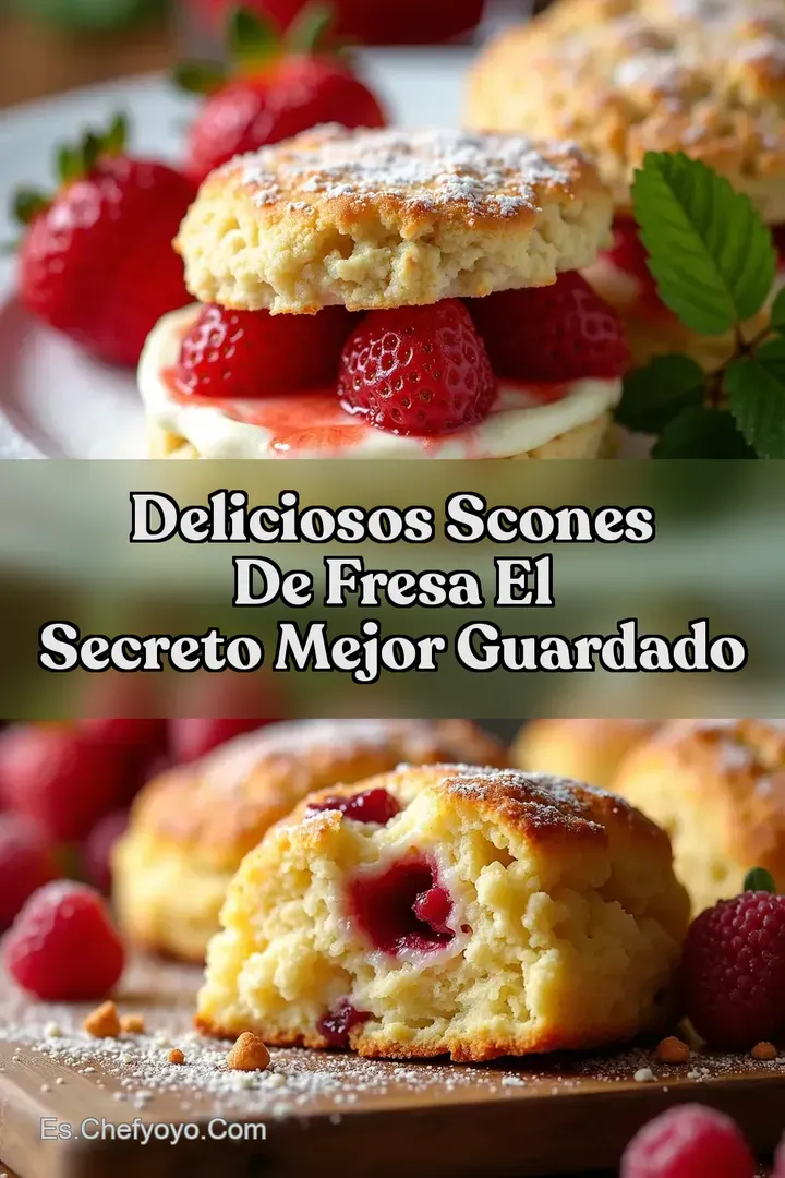 Deliciosos Scones de Fresa El Secreto Mejor Guardado