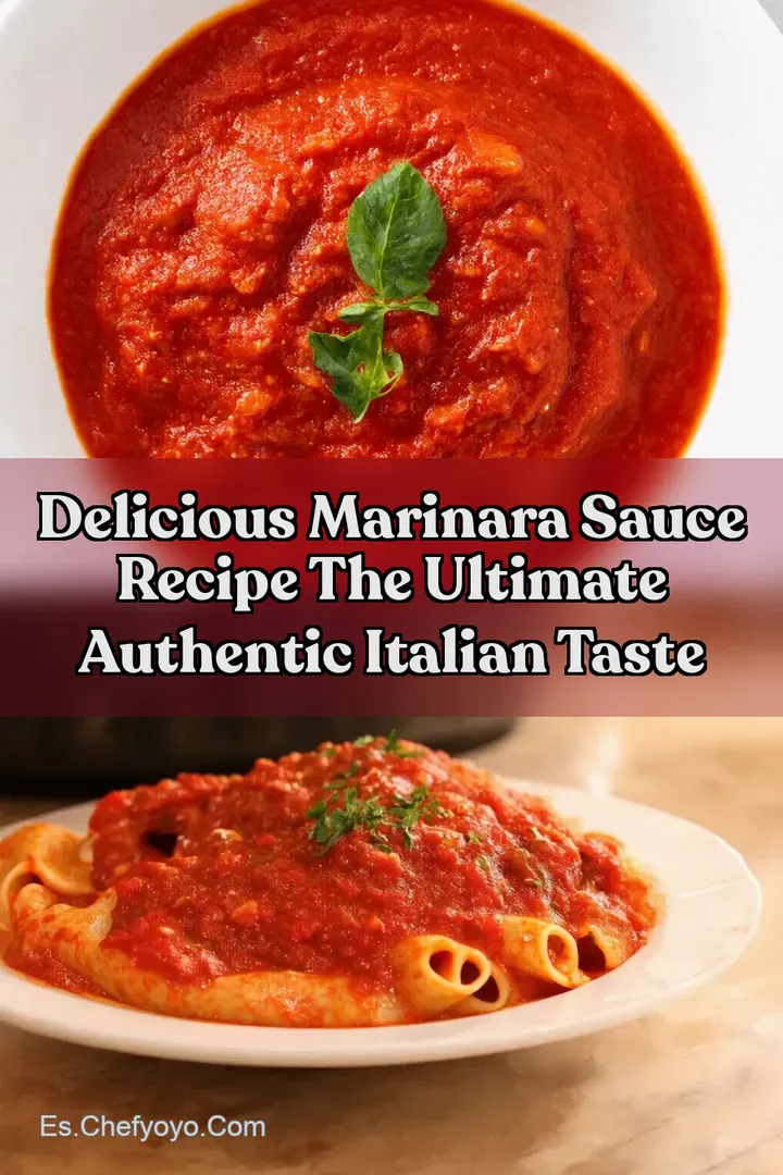 Delicious Marinara Sauce Recipe The Ultimate Authentic Italian Taste