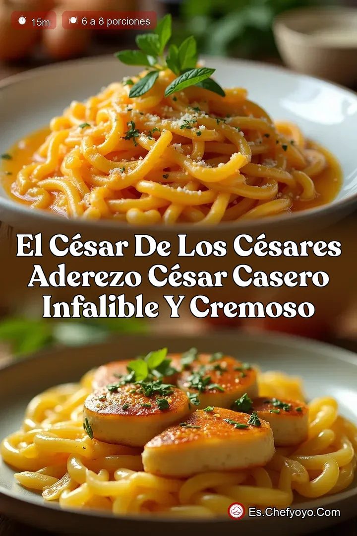El C&eacute;sar de los C&eacute;sares Aderezo C&eacute;sar Casero Infalible y Cremoso