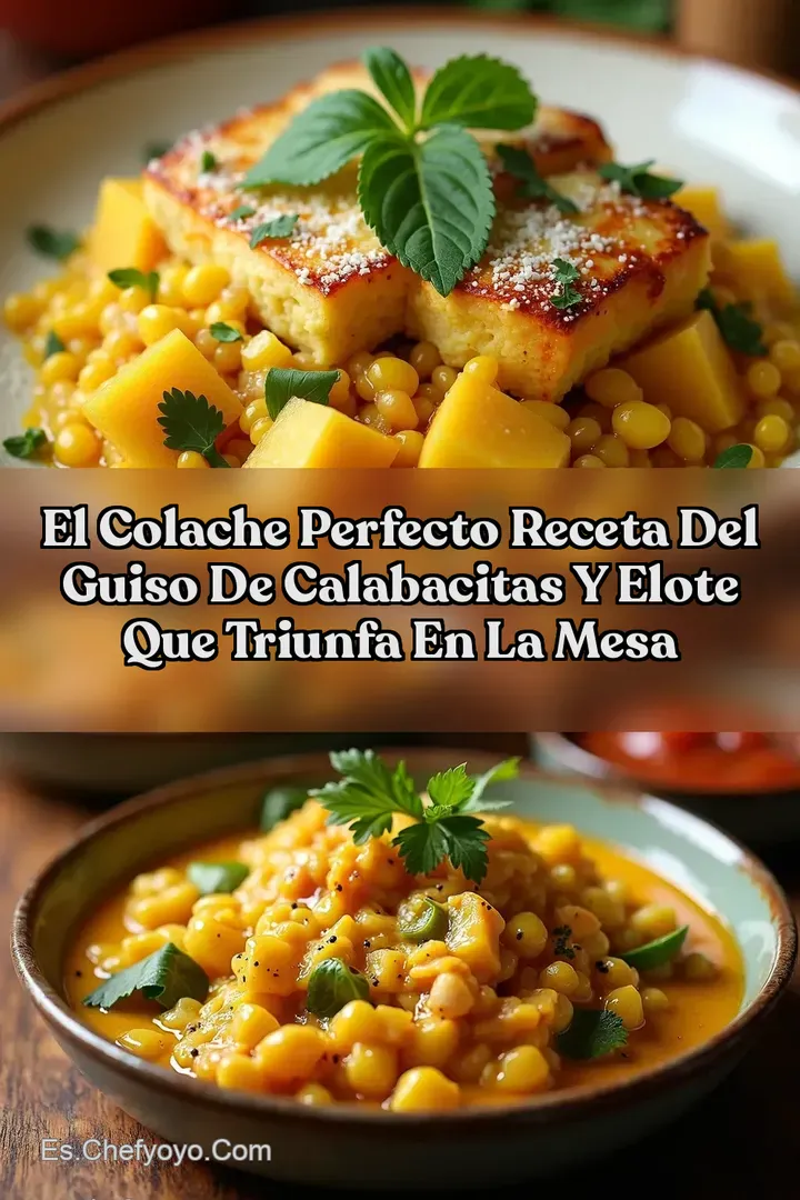 El Colache Perfecto Receta del Guiso de Calabacitas y Elote que Triunfa en la Mesa