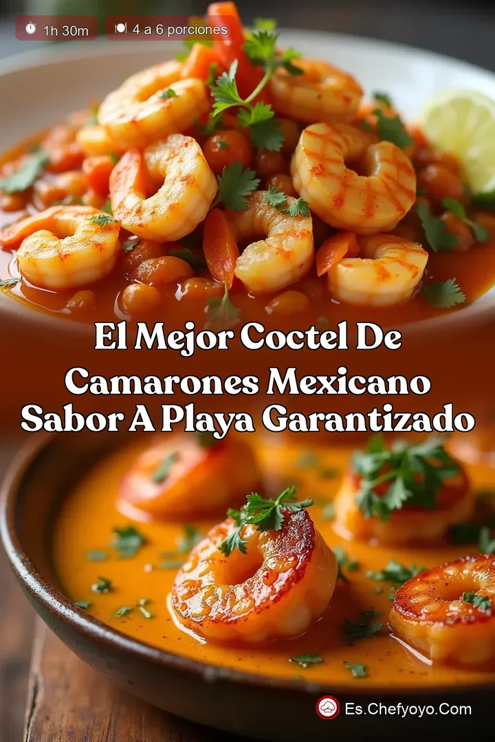 El Mejor Coctel de Camarones Mexicano Sabor a Playa Garantizado