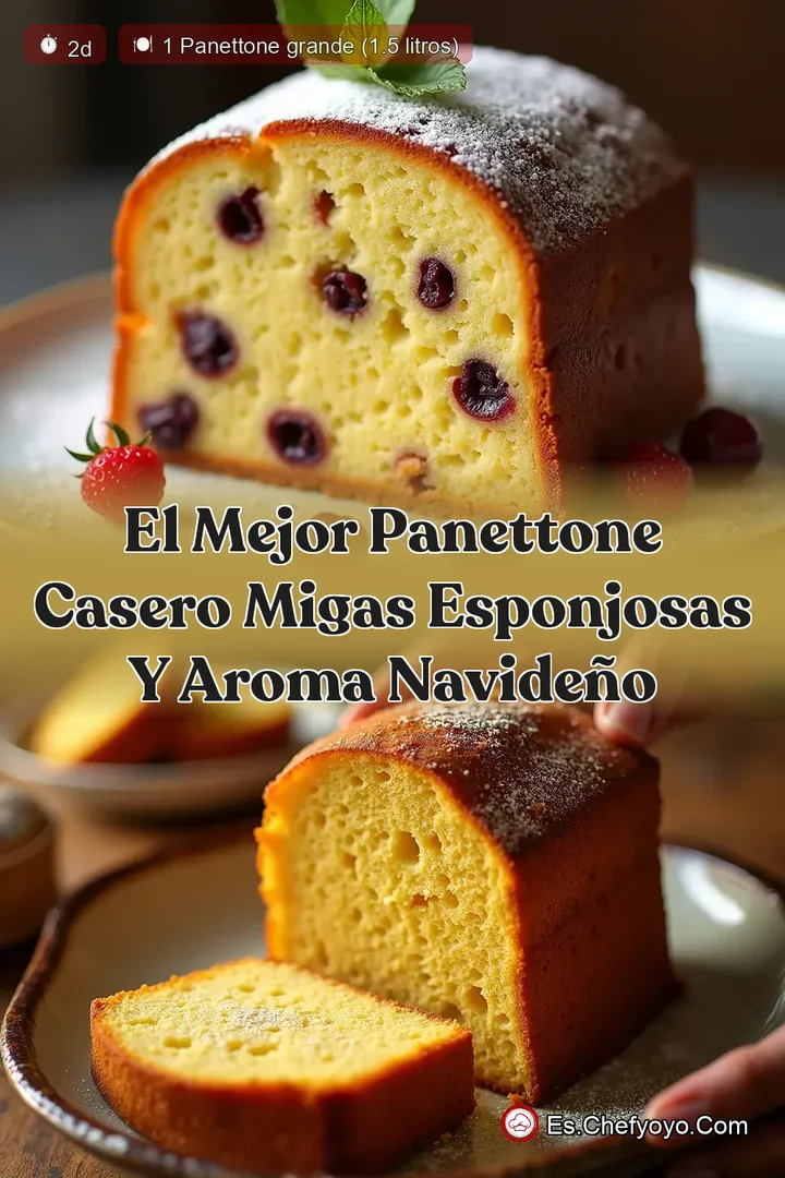 El Mejor Panettone Casero Migas Esponjosas y Aroma Navide&ntilde;o