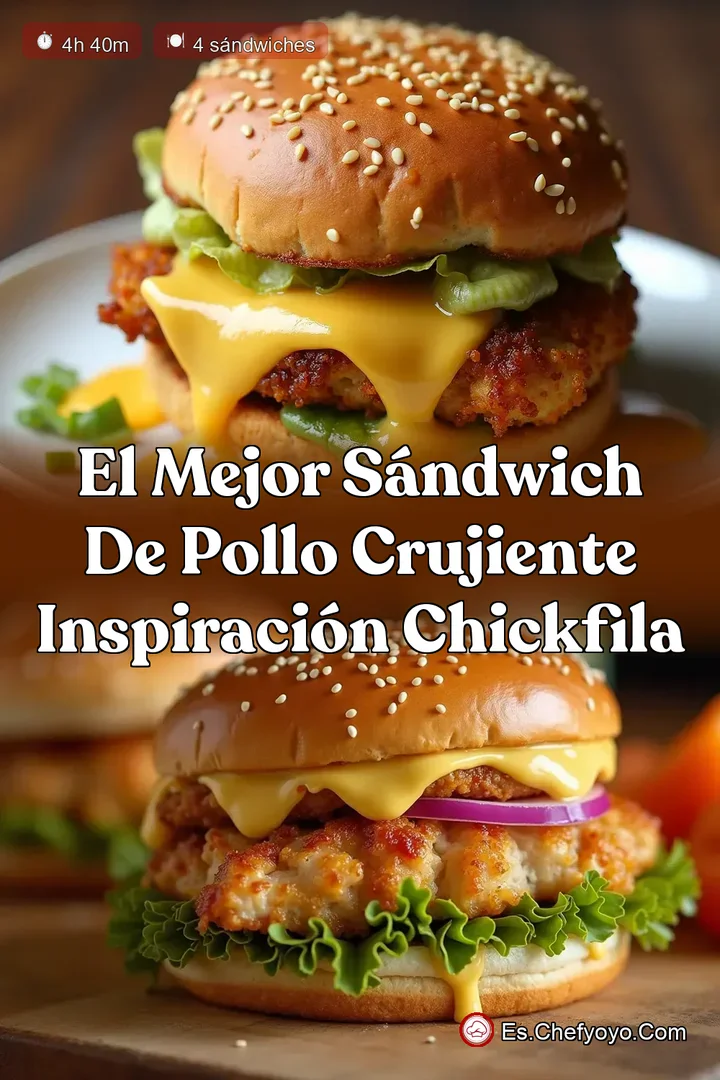 El Mejor S&aacute;ndwich de Pollo Crujiente Inspiraci&oacute;n ChickfilA