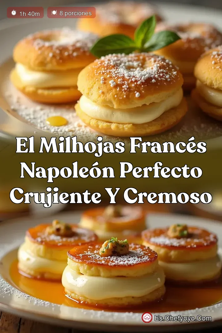 El Milhojas Franc&eacute;s Napole&oacute;n Perfecto Crujiente y Cremoso