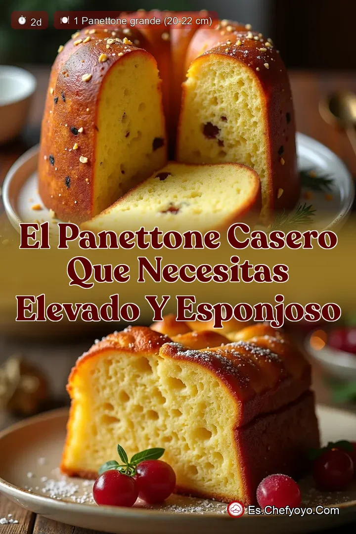 El Panettone Casero que Necesitas Elevado y Esponjoso