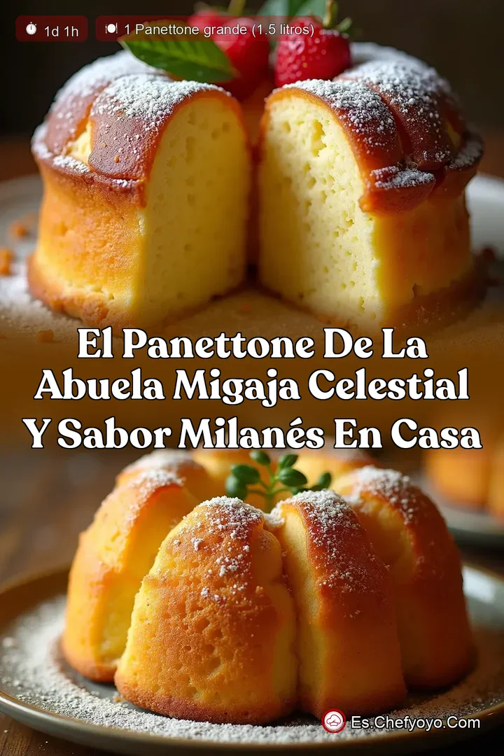 El Panettone de la Abuela Migaja Celestial y Sabor Milan&eacute;s en Casa