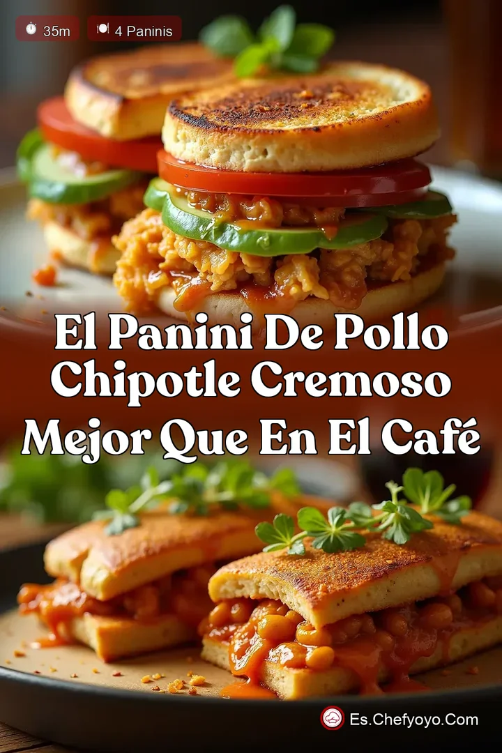 El Panini de Pollo Chipotle Cremoso Mejor que en el Caf&eacute;