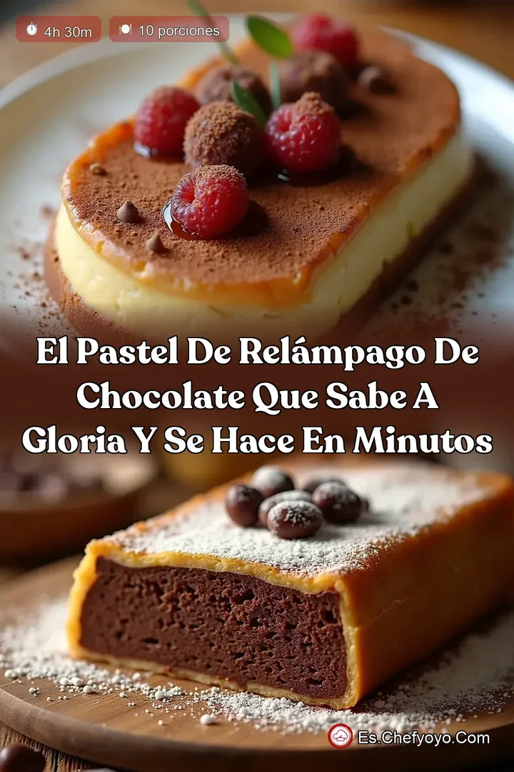 El Pastel de Rel&aacute;mpago de Chocolate que Sabe a Gloria y se Hace en Minutos