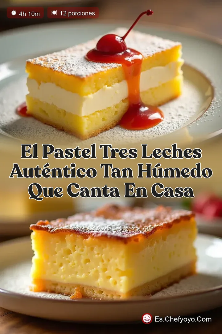 El Pastel Tres Leches Aut&eacute;ntico Tan H&uacute;medo que Canta en Casa