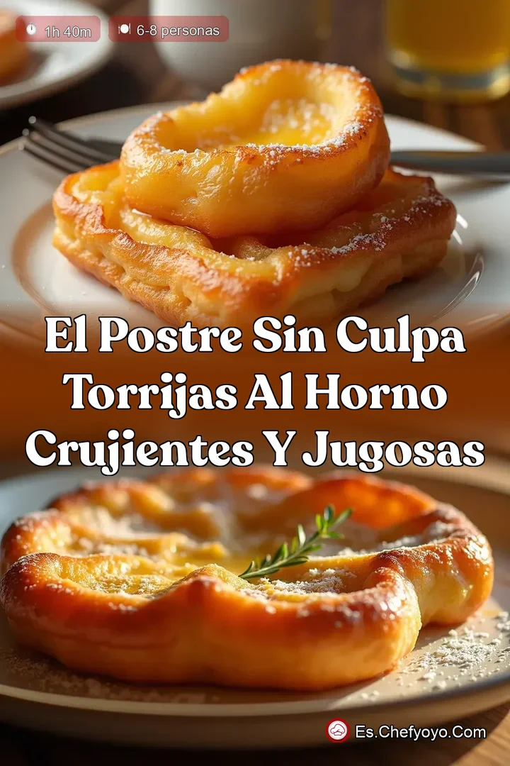 El Postre Sin Culpa Torrijas al Horno Crujientes y Jugosas