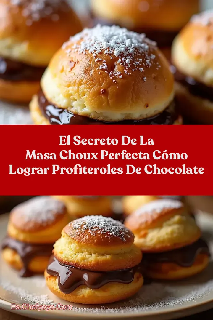 El Secreto de la Masa Choux Perfecta C&oacute;mo Lograr Profiteroles de Chocolate