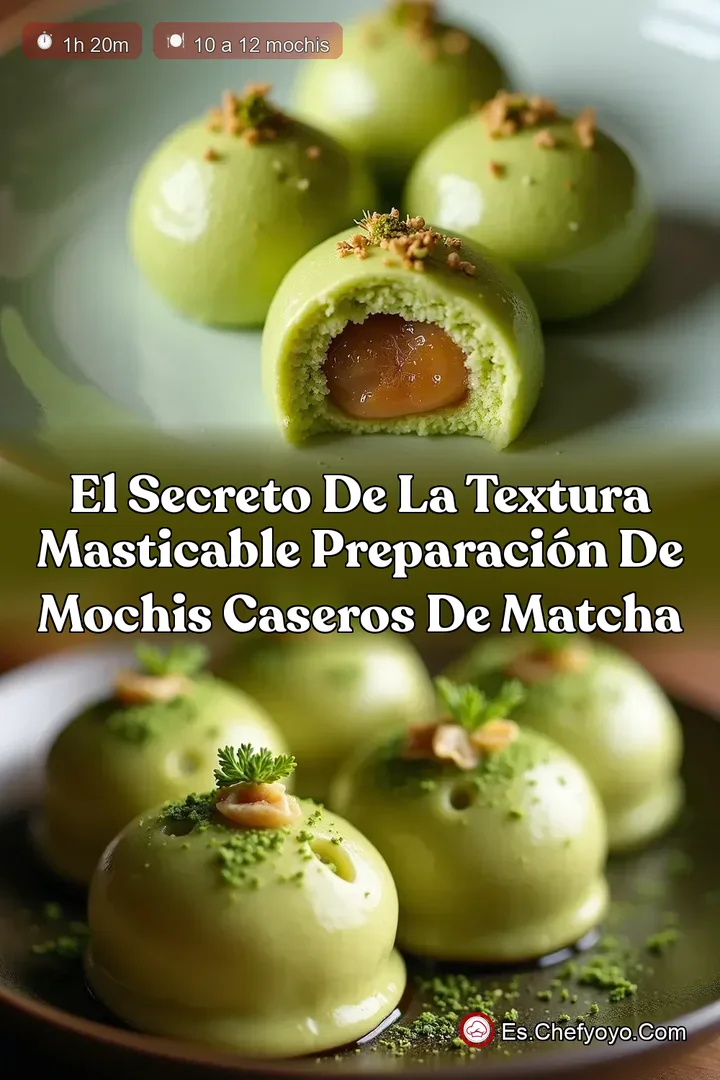 El Secreto de la Textura Masticable Preparaci&oacute;n de Mochis Caseros de Matcha