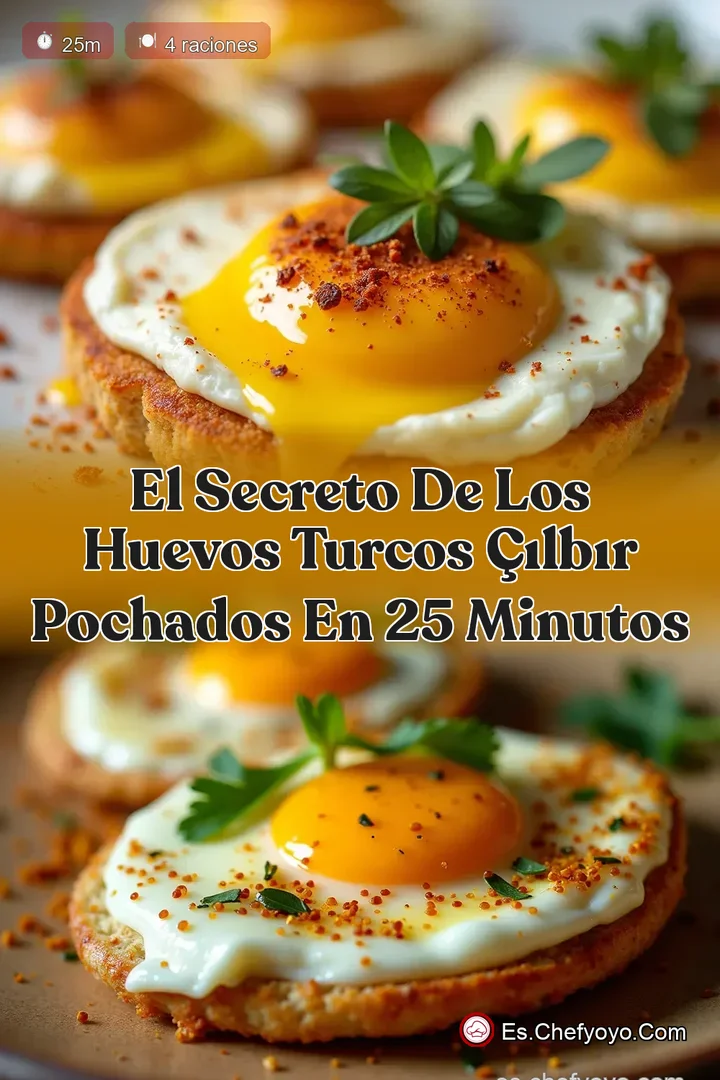El Secreto de los Huevos Turcos &Ccedil;ılbır Pochados en 25 Minutos