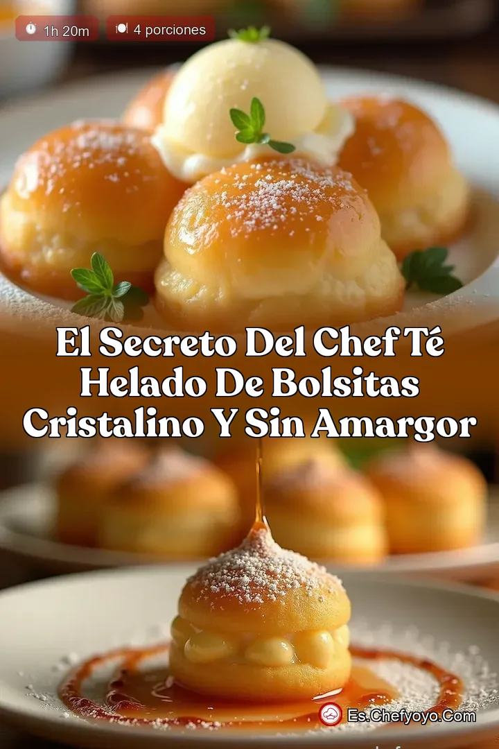El Secreto del Chef T&eacute; Helado de Bolsitas Cristalino y Sin Amargor