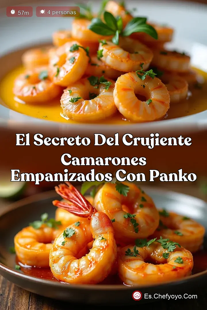 El Secreto del Crujiente Camarones Empanizados con Panko
