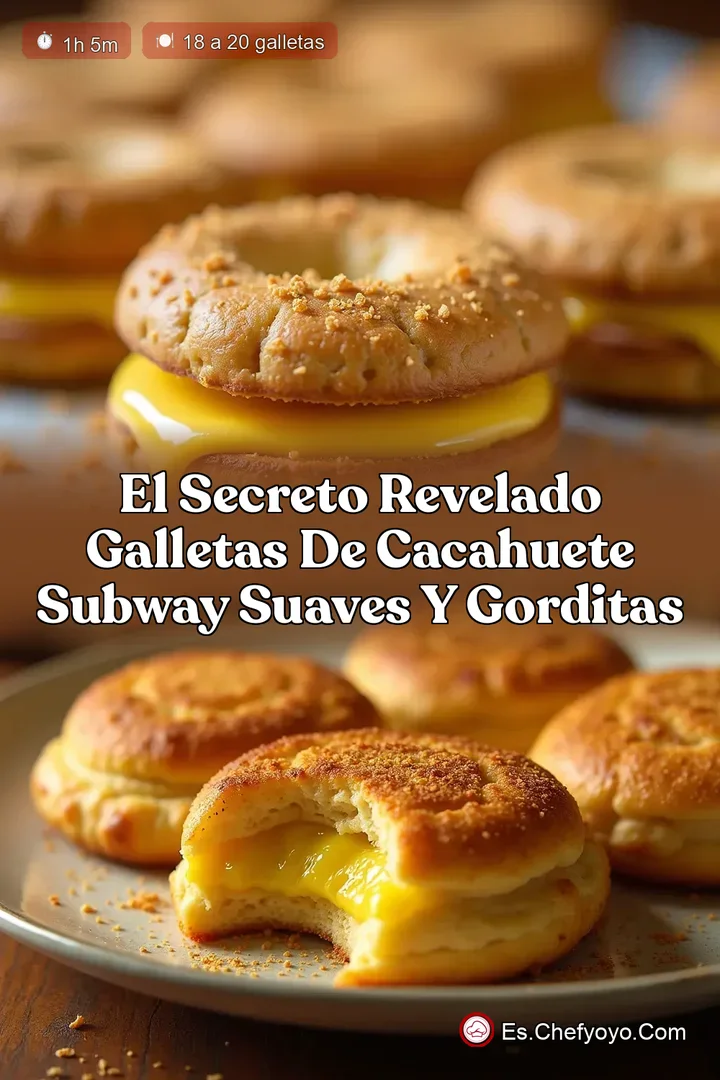 El Secreto Revelado Galletas de Cacahuete Subway Suaves y Gorditas