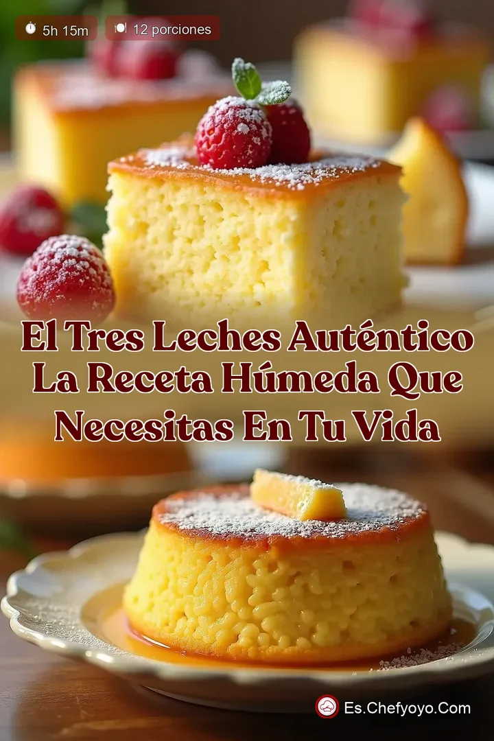 El Tres Leches Aut&eacute;ntico La Receta H&uacute;meda que Necesitas en tu Vida