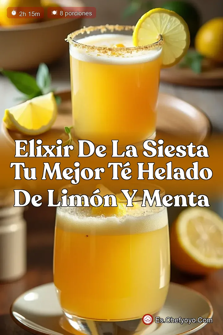 Elixir de la Siesta Tu Mejor T&eacute; Helado de Lim&oacute;n y Menta