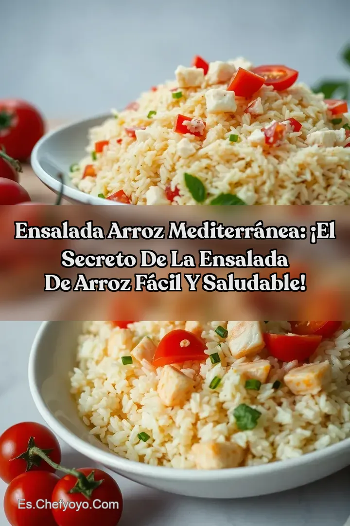 Ensalada Arroz Mediterr&aacute;nea: &iexcl;El Secreto de la Ensalada de Arroz F&aacute;cil y Saludable!