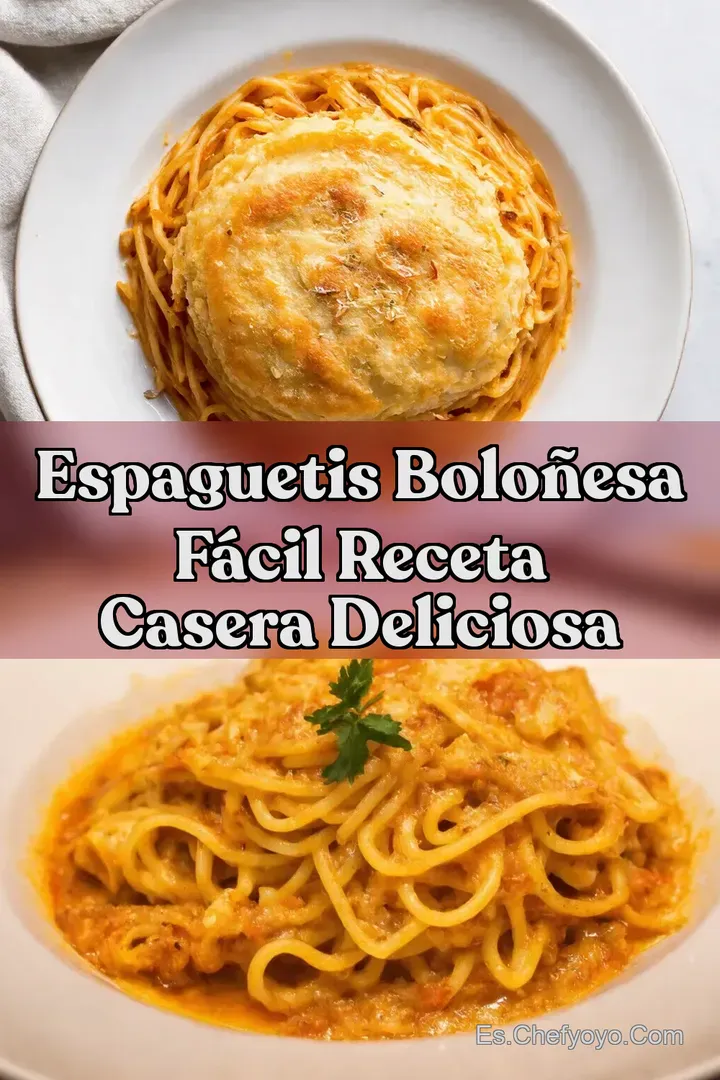 Espaguetis Bolo&ntilde;esa F&aacute;cil Receta Casera Deliciosa